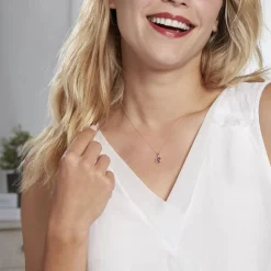 Histoire d'Or Collier Dalil Or Jaune Amethyste Oxyde