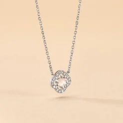 Collier Dally Argent Blanc Quartz Oxyde De Zirconium-Histoire d'Or Online