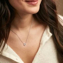 Collier Dally Argent Blanc Quartz Oxyde De Zirconium-Histoire d'Or Online