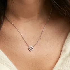 Collier Dally Argent Blanc Quartz Oxyde De Zirconium-Histoire d'Or Online