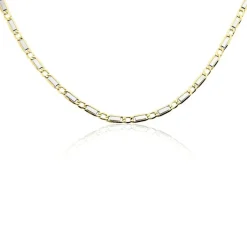 Histoire d'Or Collier Danae Plaquette Or Bicolore