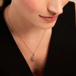 Collier Danya Plaqué Or Doré Oxyde De Zirconium-Histoire d'Or New