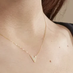 Collier Dao Or Jaune Oxyde De Zirconium-Histoire d'Or Best