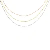 Histoire d'Or Collier Daralea Argent Tricolore
