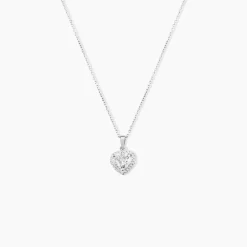 Collier Dari Or Blanc Oxyde De Zirconium-Histoire d'Or Clearance