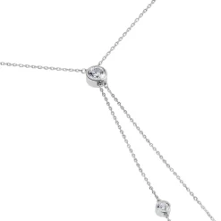 Collier De Dos Indigo Argent Perle De Culture Oxyde-Histoire d'Or Sale