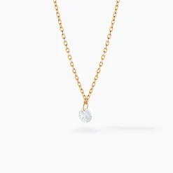 Histoire d'Or Collier Delma Plaqué Or Jaune Oxyde De Zirconium