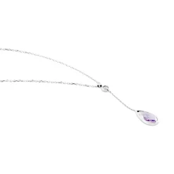Histoire d'Or Collier Dennis Or Blanc Amethyste