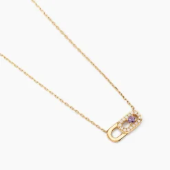 Collier Deonne Or Jaune Améthyste Oxyde De Zirconium-Histoire d'Or Sale