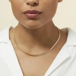 Histoire d'Or Collier Doline Maille Anglaise
