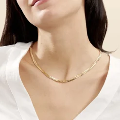 Histoire d'Or Collier Doline Maille Anglaise Or Jaune