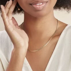 Histoire d'Or Collier Doline Maille Anglaise