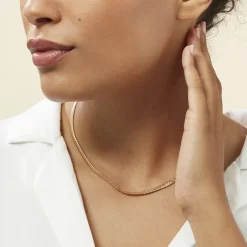 Histoire d'Or Collier Doline Maille Anglaise