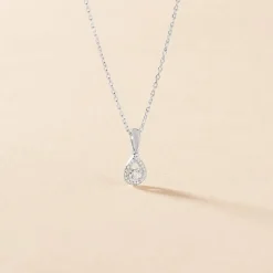 Histoire d'Or Collier Domitia Or Blanc Diamant