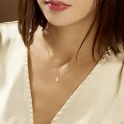 Histoire d'Or Collier Domitia Or Blanc Diamant