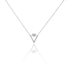 Histoire d'Or Collier Domnika Argent Blanc Oxyde De Zirconium