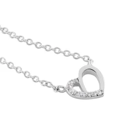 Collier Dorthea Argent Blanc Oxyde De Zirconium-Histoire d'Or Clearance