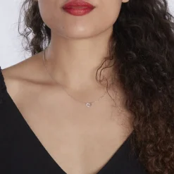 Collier Dorthea Argent Blanc Oxyde De Zirconium-Histoire d'Or Clearance