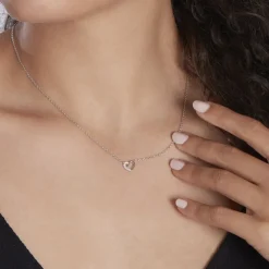 Collier Dorthea Argent Blanc Oxyde De Zirconium-Histoire d'Or Clearance