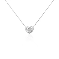 Collier Douglas Argent Blanc Oxyde De Zirconium-Histoire d'Or