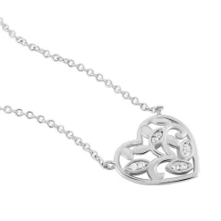 Collier Douglas Argent Blanc Oxyde De Zirconium-Histoire d'Or