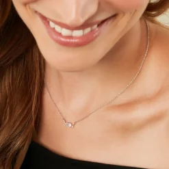 Histoire d'Or Collier Eclat d'Aurore Argent Blanc Oxyde De Zirconium