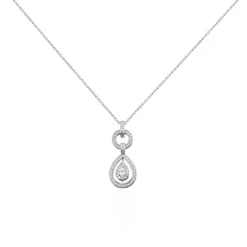 Histoire d'Or Collier Edward Argent Blanc Oxyde De Zirconium