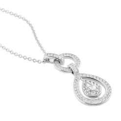 Histoire d'Or Collier Edward Argent Blanc Oxyde De Zirconium