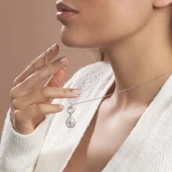 Histoire d'Or Collier Edward Argent Blanc Oxyde De Zirconium