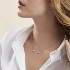 Histoire d'Or Collier Edyta Argent Blanc Oxyde De Zirconium