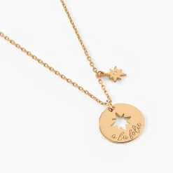 Collier Edythe Plaqué Or Jaune Oxyde De Zirconium-Histoire d'Or Sale