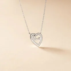 Collier Elansa Argent Blanc Oxyde De Zirconium-Histoire d'Or Hot