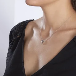 Collier Elansa Argent Blanc Oxyde De Zirconium-Histoire d'Or Hot