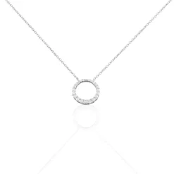Histoire d'Or Collier Elaïs Argent Blanc Oxyde De Zirconium