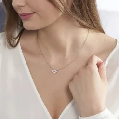 Collier Eldia Argent Rose Oxyde De Zirconium Diamant-Histoire d'Or Online