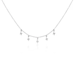Histoire d'Or Collier Electra Argent Blanc
