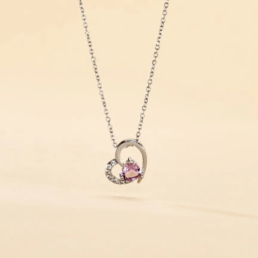 Collier Eliana Or Blanc Amethyste Et Oxyde De Zirconium-Histoire d'Or Clearance