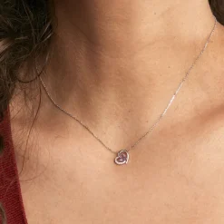 Collier Eliana Or Blanc Amethyste Et Oxyde De Zirconium-Histoire d'Or Clearance