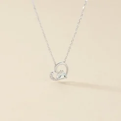 Histoire d'Or Collier Eliana Or Blanc Topaze Et Oxyde De Zirconium