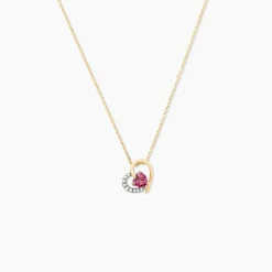 Histoire d'Or Collier Eliana Or Jaune Rhodolite Oxyde De Zirconium