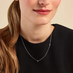 Collier Eloa Argent Blanc Oxyde De Zirconium-Histoire d'Or Best