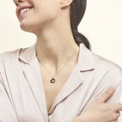 Histoire d'Or Collier Elodie Argent Blanc Oxyde De Zirconium Et Céramique