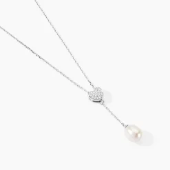 Collier Elvie Argent Blanc Perle De Culture Et Oxyde De Zirconium-Histoire d'Or Discount