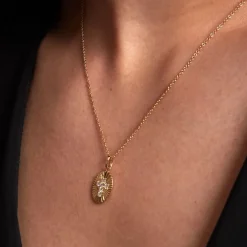 Histoire d'Or Collier Embrasement Plaqué Or Jaune Oxyde De Zirconium