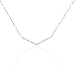 Histoire d'Or Collier Emea Argent Blanc Oxyde De Zirconium