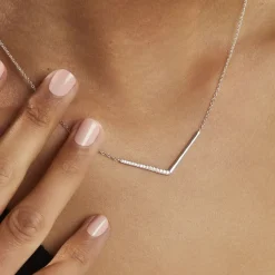 Histoire d'Or Collier Emea Argent Blanc Oxyde De Zirconium