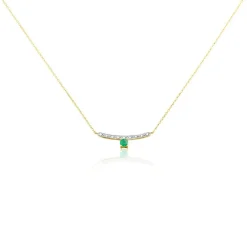 Histoire d'Or Collier Emeald Is The New Black Or Jaune Emeraude Diamant