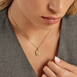 Collier Ensoleillée Plaqué Or Jaune Aventurine-Histoire d'Or New