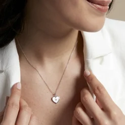 Histoire d'Or Collier Erina Argent Blanc Nacre Oxyde De Zirconium