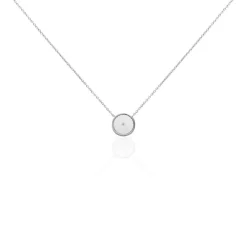 Histoire d'Or Collier Erina Argent Blanc Nacre Oxyde De Zirconium